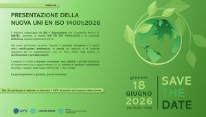 Webinar Presentazione nuova UNI EN ISO 14001:2026